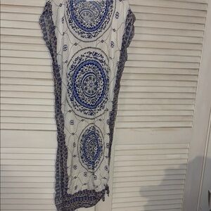 Cupshe Blue and White Swim Coverup